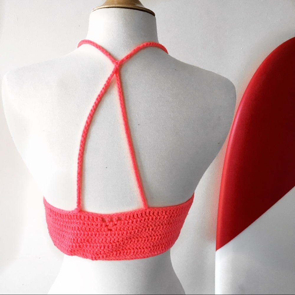 A.Peach Knit Racerback Top - Picture 4 of 6